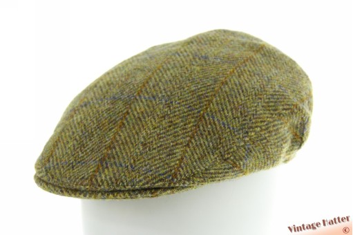 Flatcap EWM Harris Tweed green pure new wool 57 Flatcap EWM Harris Tweed green pure new wool 57